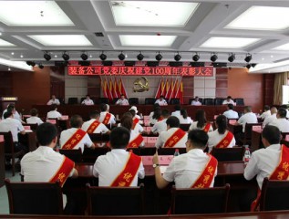 裝備公司黨委召開慶祝建黨100周年表彰大會(huì)